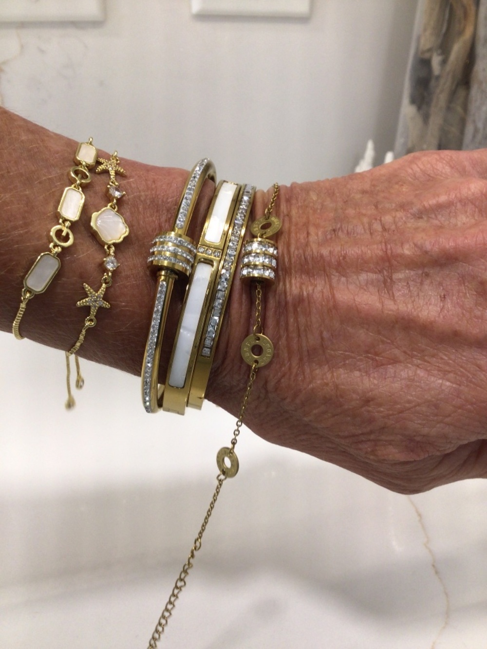 Bracelet stainless steel barrel style